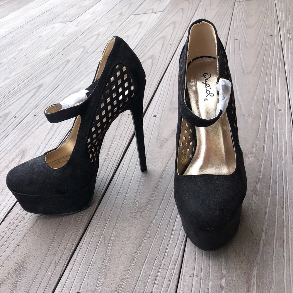 New! Black platform stiletto heels